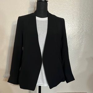 NWT Banana Republic collarless black blazer